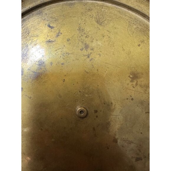 Vintage Brass & Enamel Lidded Trinket Box Round - Picture 8 of 9